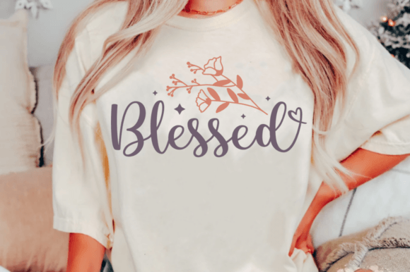 Blessed SVG T-Shirt Designs for Christian Merch
