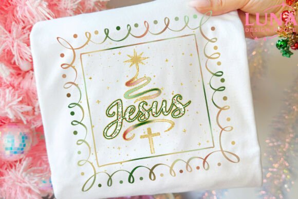 Christian Jesus PNG Christmas Design