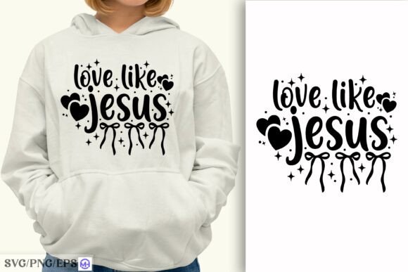 Christian Love Like Jesus Bow SVG PNG