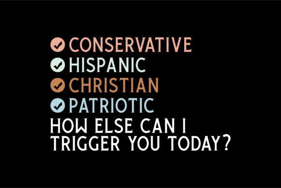 Conservative Hispanic Christian Patrioti T-Shirt Designs