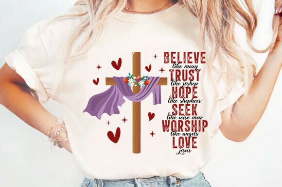Coquette Valentine Jesus PNG for T-Shirt Designs