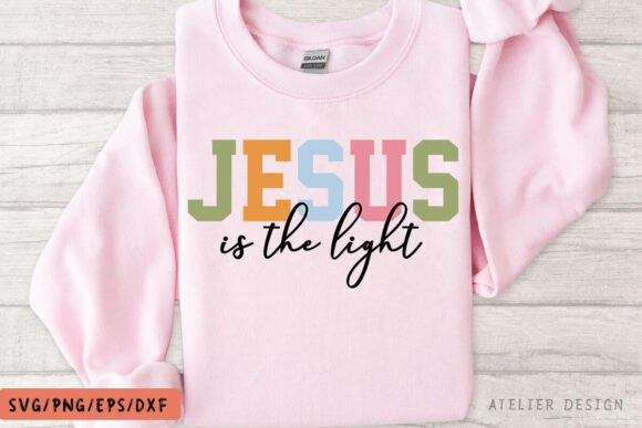 Jesus is the Light SVG PNG, Christian T-Shirt Designs