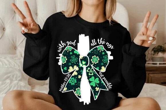 St. Patrick’s Day PNG, God Christian PNG T-Shirt Designs