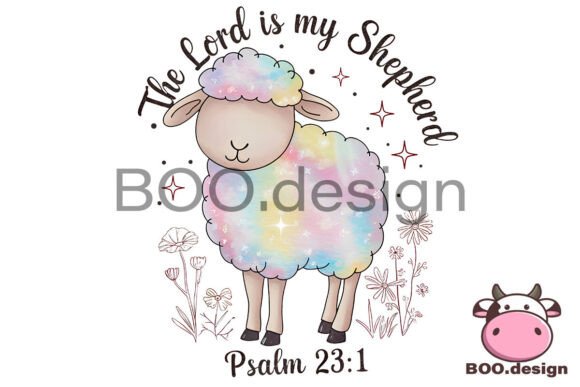 The Lord Is My Shepherd PNG: Easter T-Shirt Designs